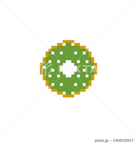 抹茶のドーナツのドット絵 140650937