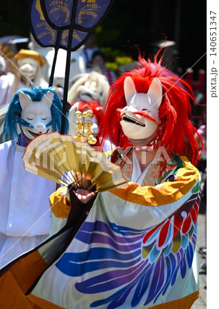 航空稲荷例祭の狐舞 東京 航空稲荷例祭の狐舞 東京 140651347