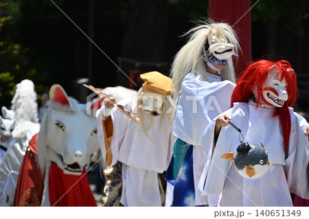 航空稲荷例祭の狐舞　東京 140651349