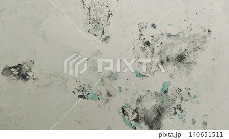 Weathered concrete wall texture background with peeling multi-layer paint 140651511