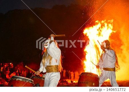 那須御神火祭の白面金毛九尾狐太鼓 栃木 那須御神火祭の白面金毛九尾狐太鼓 栃木 140651772