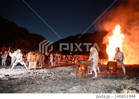 那須御神火祭の白面金毛九尾狐太鼓 栃木 那須御神火祭の白面金毛九尾狐太鼓 栃木 140651944