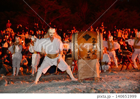 那須御神火祭の白面金毛九尾狐太鼓 栃木 那須御神火祭の白面金毛九尾狐太鼓 栃木 140651999