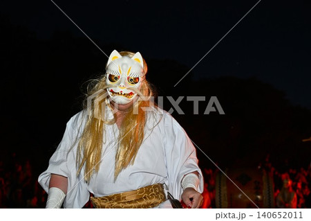 那須御神火祭の白面金毛九尾狐太鼓 栃木 那須御神火祭の白面金毛九尾狐太鼓 栃木 140652011