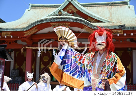 航空稲荷例祭の狐舞 東京 航空稲荷例祭の狐舞 東京 140652137