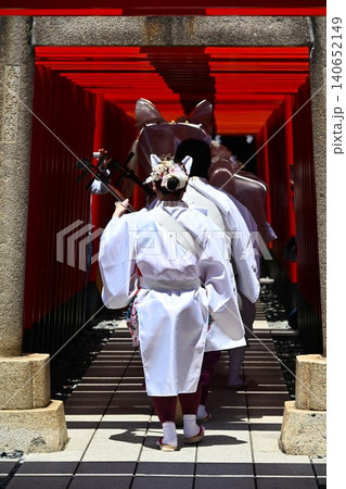 航空稲荷例祭の狐舞 東京 航空稲荷例祭の狐舞 東京 140652149