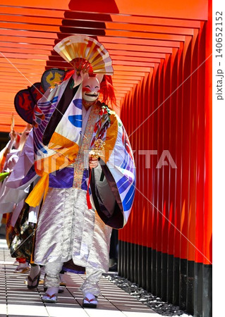 航空稲荷例祭の狐舞 東京 航空稲荷例祭の狐舞 東京 140652152