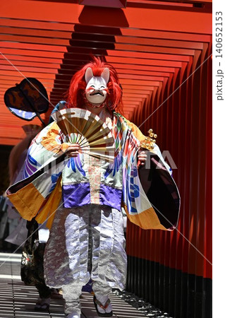 航空稲荷例祭の狐舞 東京 航空稲荷例祭の狐舞 東京 140652153
