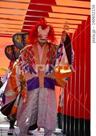 航空稲荷例祭の狐舞 東京 航空稲荷例祭の狐舞 東京 140652156