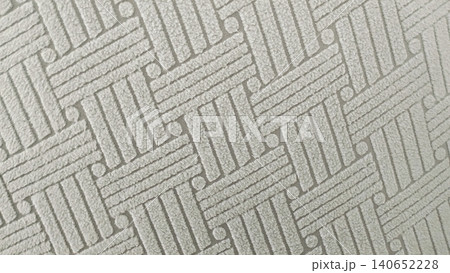 Light beige upholstery fabric texture background with geometric pattern. Light beige upholstery fabric texture background with geometric pattern. 140652228