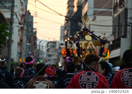 吉原神社例大祭の風景 東京 吉原神社例大祭の風景 東京 140652420