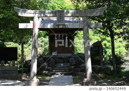 晴れた朝の一碧湖神社 静岡 晴れた朝の一碧湖神社 静岡 140652449