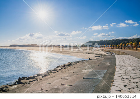 御前崎市から見える海辺(静岡県) 御前崎市から見える海辺(静岡県) 140652514