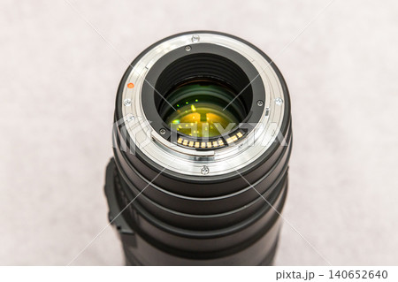 Close-Up of Camera Lens Mount with Electrical Contacts Close-Up of Camera Lens Mount with Electrical Contacts 140652640