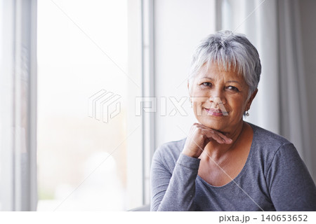 Portrait, sunshine and window with senior woman, confidence and home with retirement and relaxing. View, old person and pensioner with summer and weekend break with afternoon, aged and happiness Portrait, sunshine and window with senior woman, confidence and home with retirement and relaxing. View, old person and pensioner with summer and weekend break with afternoon, aged and happiness 140653652