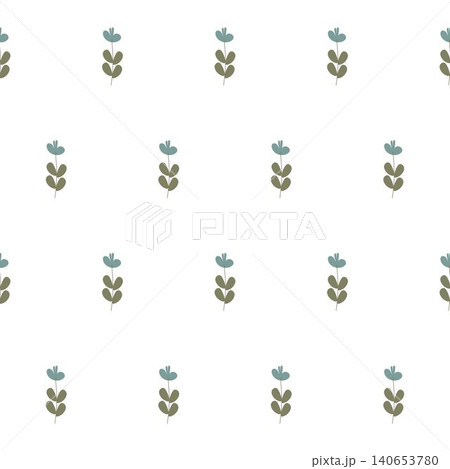 vector seamless botanical pattern with flowers in pastel color vector seamless botanical pattern with flowers in pastel color 140653780