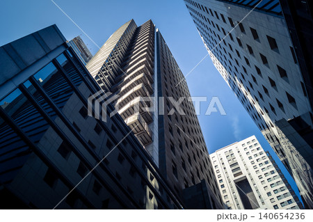 Street view of tel aviv showing the unique local architecture and urban landscape Street view of tel aviv showing the unique local architecture and urban landscape 140654236