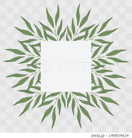 Square frame border made of Olive twigs Minimalistic Flat botanical composition Copy space Template. Isolated Vector Invitation, Flyer, poster Branding Packaging card template, label, tag Promo banner Square frame border made of Olive twigs Minimalistic Flat botanical composition Copy space Template. Isolated Vector Invitation, Flyer, poster Branding Packaging card template, label, tag Promo banner 140654614