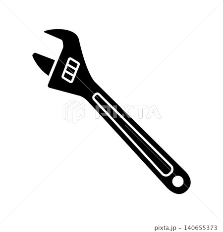 monkey wrench icon vector design template in white background monkey wrench icon vector design template in white background 140655373