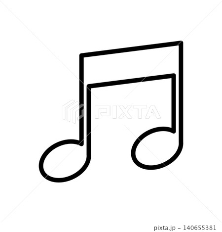 music note icon vector design template in white background 140655381