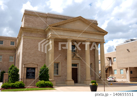 Neoclassical Brick Building with Columns and Pediment Downtown Jackson MS Neoclassical Brick Building with Columns and Pediment Downtown Jackson MS 140655551