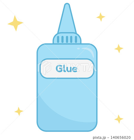 Sky Blue Pastel Glue Bottle Icon Flat Design School Supply Illustration Sky Blue Pastel Glue Bottle Icon Flat Design School Supply Illustration 140656020