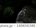砂防堰堤、砂防ダムから流れ落ちる水 140656386