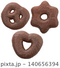 Gingerbread Cookies on White Background 140656394