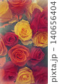 Digital Watercolor Painting of Rose Flowers 140656404