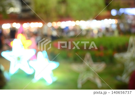 defocused light in the garden, celebration party event 140656737