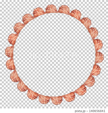 Chocolate whipped cream frame / Circular / Watercolor Chocolate whipped cream frame / Circular / Watercolor 140656841