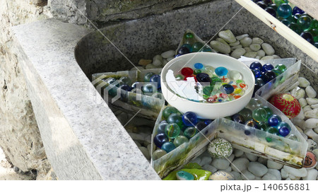 星置神社の星型手水舎 星置神社の星型手水舎 140656881