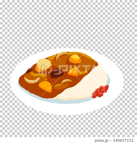 Curry and rice  140657152