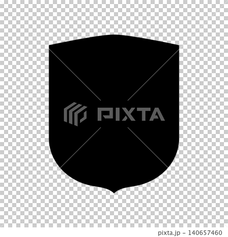 Simple shield-shaped label frame material Simple shield-shaped label frame material 140657460