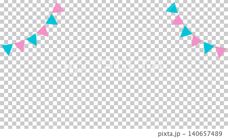 Simple and cute garland background material Simple and cute garland background material 140657489