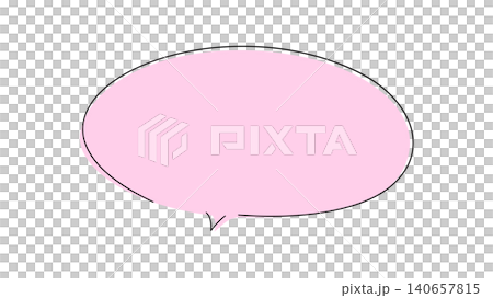 シンプルでナチュラルな手描き風吹き出し素材 シンプルでナチュラルな手描き風吹き出し素材 140657815