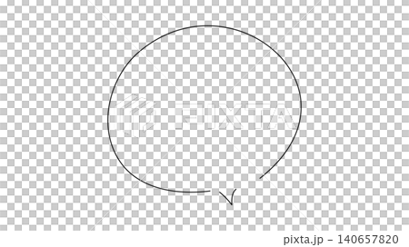 Simple and natural hand-drawn style speech bubble material Simple and natural hand-drawn style speech bubble material 140657820