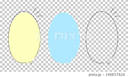 Simple and natural hand-drawn style speech bubble material Simple and natural hand-drawn style speech bubble material 140657828