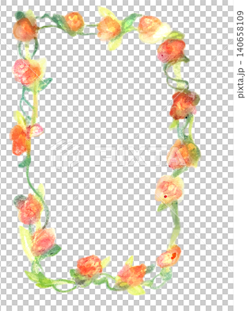 花のフレーム 140658109