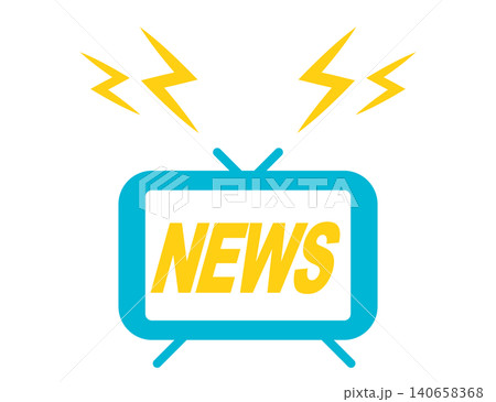 シンプルなテレビのイラスト シンプルなテレビのイラスト 140658368