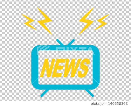 シンプルなテレビのイラスト シンプルなテレビのイラスト 140658368