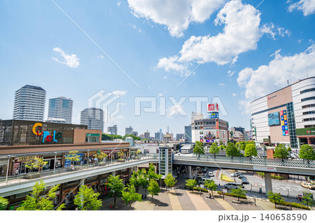 「埼玉県」JR川口駅東口前の風景 川口市 「埼玉県」JR川口駅東口前の風景 川口市 140658590