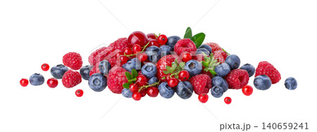 Fresh mixed raspberries, blueberries, and currants, PNG Fresh mixed raspberries, blueberries, and currants, PNG 140659241