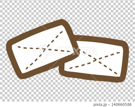 A simple, hand-drawn vector illustration of a white rag. A simple, hand-drawn vector illustration of a white rag. 140660586