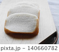 スライスした米粉100％グルテンフリー食パン　ホームベーカリーで焼いた手作りパン 140660782