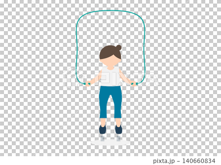 Women who jump rope Women who jump rope 140660834