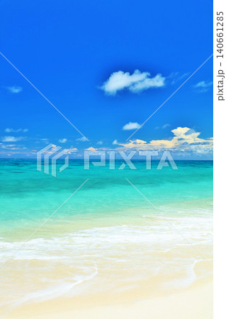沖縄 宮古島 夏の青空と海 沖縄 宮古島 夏の青空と海 140661285
