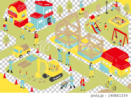 街づくりと住宅建設 街づくりと住宅建設 140661334
