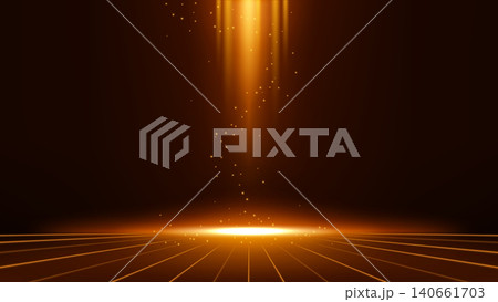Abstract Scene Elegant Fire Light Lines on Dark Background with Lighting Effect and Sparks, Vector Illustration Abstract Scene Elegant Fire Light Lines on Dark Background with Lighting Effect and Sparks, Vector Illustration 140661703