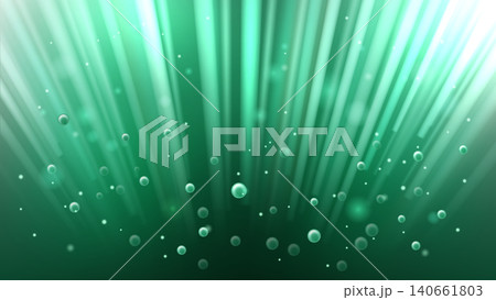 Blue Green Explosion with Blurred Effect, Stream Of Particles, Vector Illustration 140661803